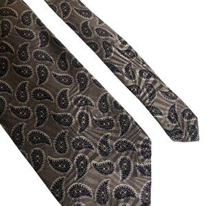 Robert Talbott Best Of Class Nordstrom Paisley Silk Tie Taupe Office Formal Gift